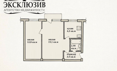Купить 2-комнатную квартиру, Минск, Бирюзова ул., 17 (Фрунзенский район). Фото 1