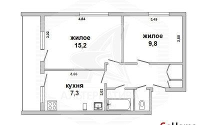 Купить 2-комнатную квартиру, Пелище, , . Фото 8