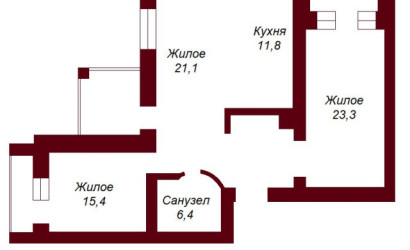 Купить 3-комнатную квартиру, Брест, ул. Краснознаменная, д. . Фото 17