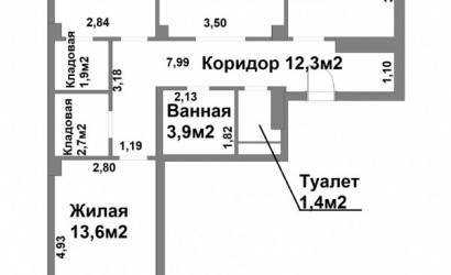 Купить 3-комнатную квартиру, Минск, Дзержинского просп., 122 (Московский район). Фото 26
