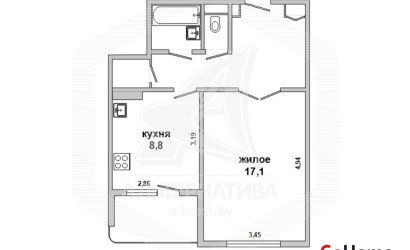 Купить 1-комнатную квартиру, Брест, Ковалево, ул. Луцкая. Фото 12