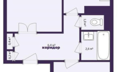 Купить 2-комнатную квартиру, Вилейка, Чапаева ул., 72. Фото 19