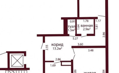 Купить 2-комнатную квартиру, Гродно, Доватора, 21А. Фото 11