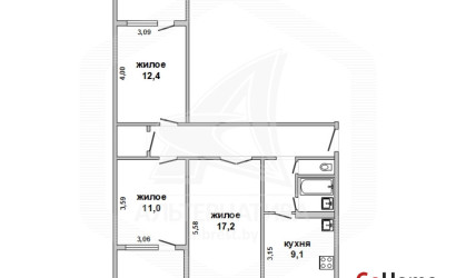 Купить 3-комнатную квартиру, Брест, Вулька, ул. Вульковская. Фото 17