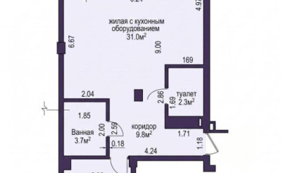 Купить 2-комнатную квартиру, Минск, Дзержинского просп., 15 (Московский район). Фото 27