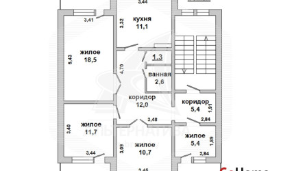 Купить 4-комнатную квартиру, Остромичи, , . Фото 3