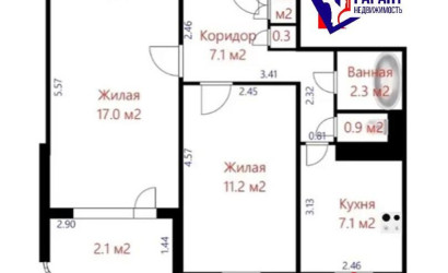Купить 2-комнатную квартиру, Минск, Слободская ул., 25 (Московский район)