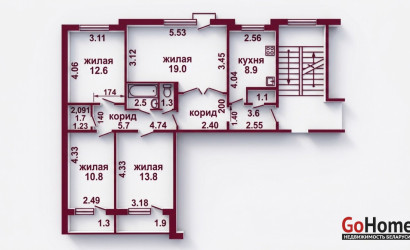 Купить 4-комнатную квартиру, Гродно, Болдина, 10. Фото 13