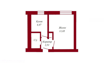 Купить 1-комнатную квартиру, Пинск, Рокоссовского, 20. Фото 6