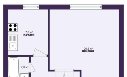 Купить 1-комнатную квартиру, Старобин, Майская ул., 28. Фото 17