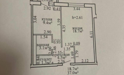 Купить 1-комнатную квартиру, Витебск, Бровки ул., 23/В. Фото 25