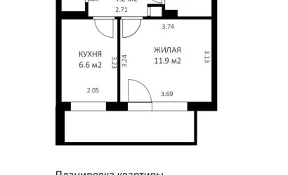 Купить 1-комнатную квартиру, Минск, Хоружей ул., 10/2 (Советский район). Фото 21