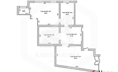 Аренда торгового помещения, Брест, Восток,  181.6 кв.м.. Фото 11