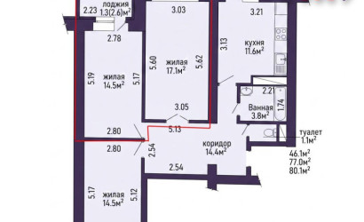 Купить 2-комнатную квартиру, Минск, Логойский тракт, 15/2(Советский район). Фото 11