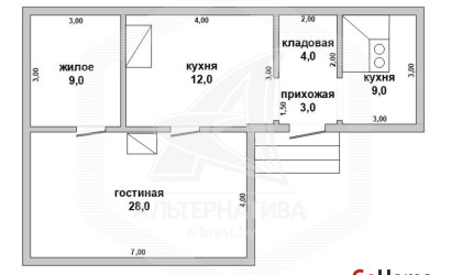 Купить дом в деревне, Худлин, Городецкий с/с, 25 соток. Фото 1