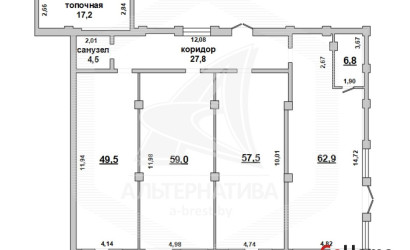 Аренда торгового помещения, Брест, Лт. рябцева,  от 49.5 до 62.9 кв.м.. Фото 5