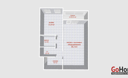 Купить 2-комнатную квартиру, Минск, Минина ул., 6 (Московский район). Фото 2
