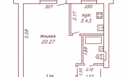  43 м2, Бобруйск(пр. Строителей, 10)