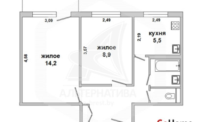 Купить 2-комнатную квартиру, Брест, Восток, ул. Московская. Фото 1