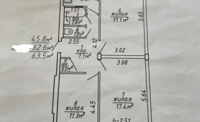 Купить 3-комнатную квартиру, Витебск, Смоленская, 11/3. Фото 2