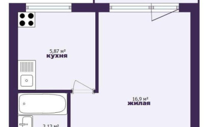 Купить 1-комнатную квартиру, Минск, Кальварийская ул., 52 (Фрунзенский район). Фото 18
