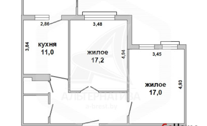 Купить 2-комнатную квартиру, Брест, Лт. рябцева, ул. Лейтенанта Рябцева. Фото 1