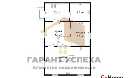 Купить дом, Жабинка, ул. Кобринская, 24.95 соток. Фото 9