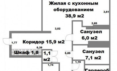 Купить 3-комнатную квартиру, Минск, Ратомская ул., 7 (Центральный район). Фото 3
