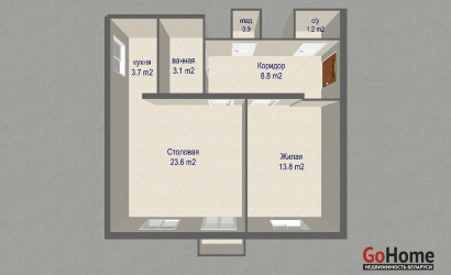 Купить 2-комнатную квартиру, Минск, Коласа ул., 10 (Советский район). Фото 1