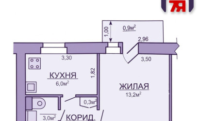 Купить 1-комнатную квартиру, Слуцк, 8 Марта ул., 22. Фото 21