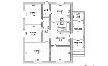 Купить дом, Каменец, г. Каменец, 14.95 соток. Фото 42