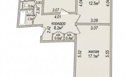 Купить 3-комнатную квартиру, Минск, Городецкая ул., 2(Первомайский район). Фото 9