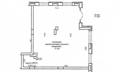 Аренда торгового помещения, Минск, Нововиленская ул., 61,  от 33.2 до 77.3 кв.м.. Фото 7