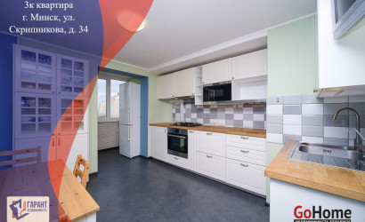 Купить 3-комнатную квартиру, Минск, Скрипникова ул., 34 (Фрунзенский район). Фото 1