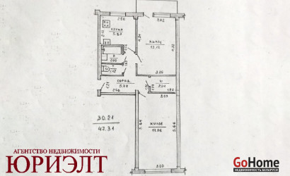Купить 2-комнатную квартиру, Витебск, Чкалова, 11/9. Фото 1