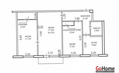 Купить 3-комнатную квартиру, Речица, Советская ул., д.102. Фото 17