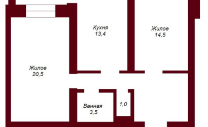 Купить 2-комнатную квартиру, Брест, ул. Солнечная, д. . Фото 12
