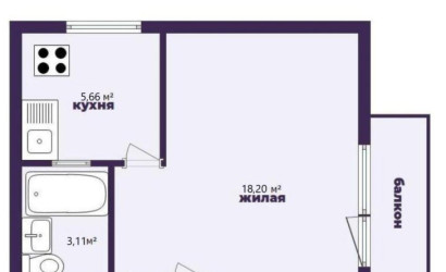 Купить 1-комнатную квартиру, Минск, Карпова ул., 12 (Московский район). Фото 2