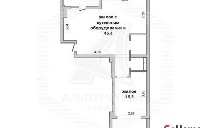 Купить 2-комнатную квартиру, Брест, Центр, ул. Гоголя. Фото 8