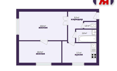 Купить 2-комнатную квартиру, Смолевичи, Южная ул., 4. Фото 15