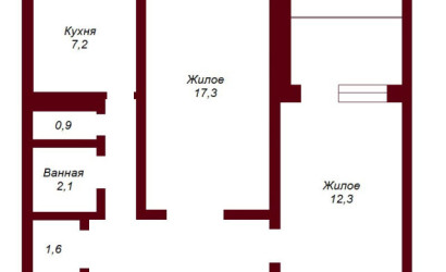 Купить 2-комнатную квартиру, Брест, просп. Партизанский, д. . Фото 8