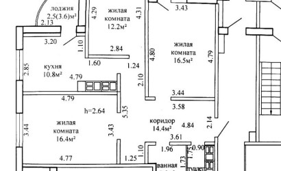 Купить 3-комнатную квартиру, Гродно, Старомалыщинская, 116. Фото 9