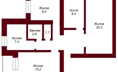Купить 4-комнатную квартиру, Брест, ул. Кирова, д. . Фото 15