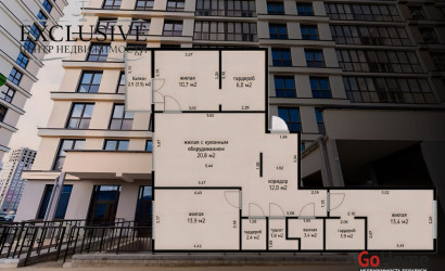 Купить 4-комнатную квартиру, Минск, Белградская ул., 1 (Октябрьский район). Фото 1