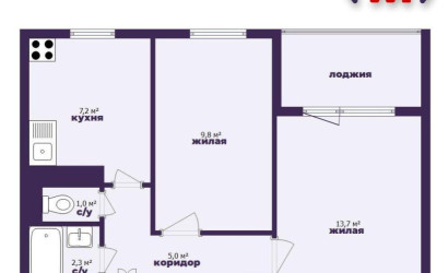 Купить 2-комнатную квартиру, Минск, Руссиянова ул., 18 (Первомайский район). Фото 19