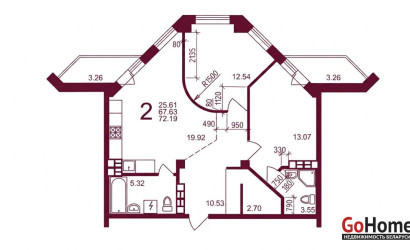Купить 2-комнатную квартиру, Гродно, Дзержинского, 58. Фото 19
