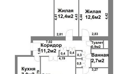 Купить 4-комнатную квартиру, Минск, Солтыса ул., 56 (Партизанский район). Фото 21