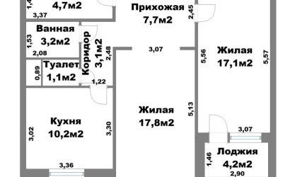 Купить 2-комнатную квартиру, Мачулищи, Дружная ул., 23. Фото 26