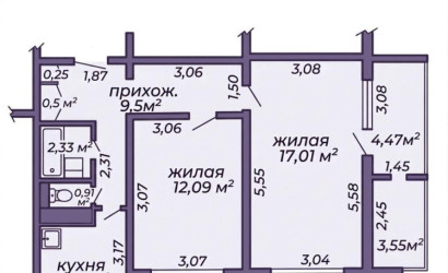 Купить 2-комнатную квартиру, Минск, Звязда газеты просп., 23 (Московский район). Фото 20
