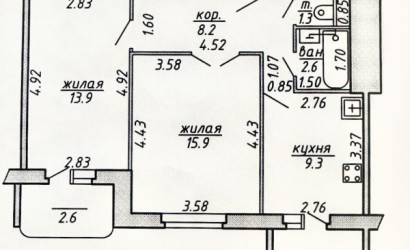 Купить 2-комнатную квартиру, Витебск, Воинов-Интернационалистов ул., 12/2. Фото 13
